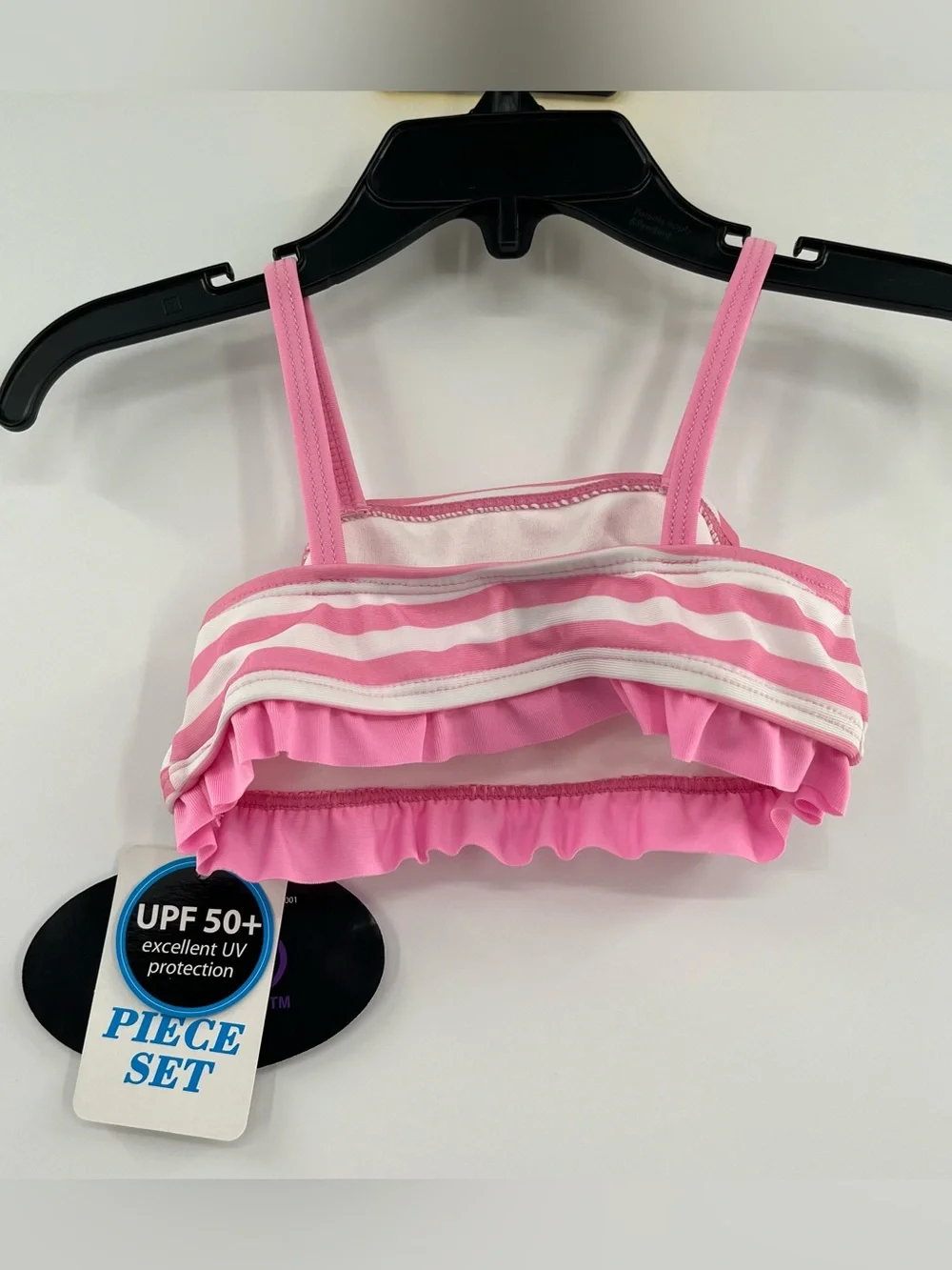 NEW Future Batgirl Pink and Yellow Girls' 18 Months Swim Set with Bat Emblem